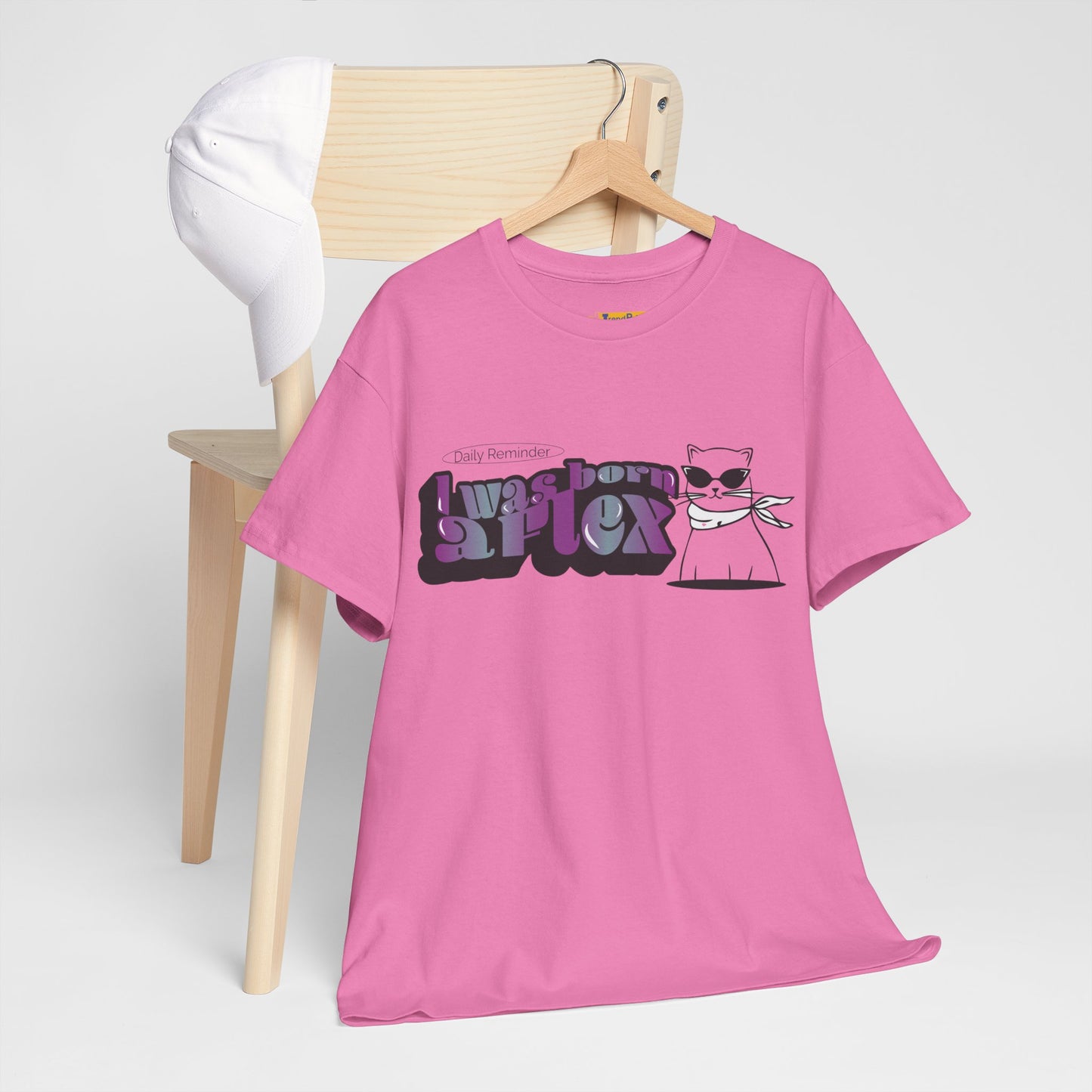 I Was Born A Flex Funny Confidence Quote T-Shirt