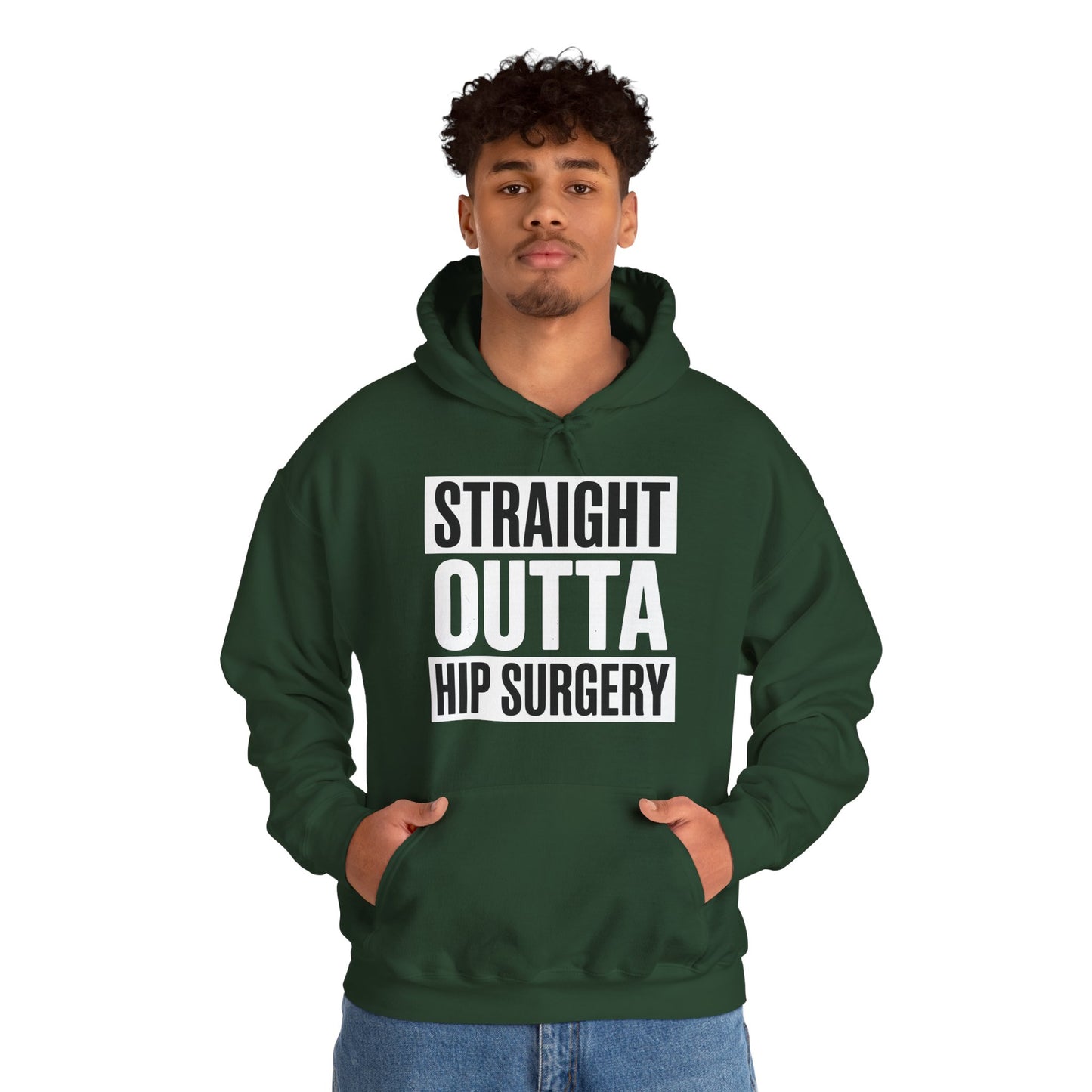 Straight Outta Hip Surgery Get Well Hip Replacement Recovery Hoodie