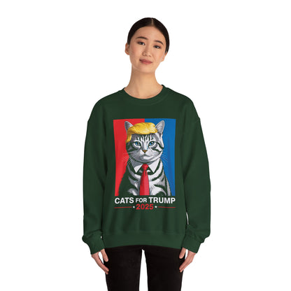 Cats For Trump 2025 Funny Tee For Vance Trump Sweatshirt