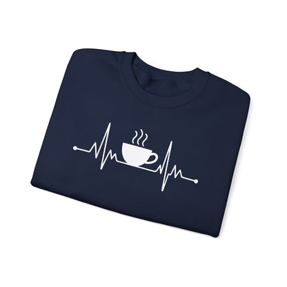Coffee Heartbeat Drinking Coffee Sweatshirt