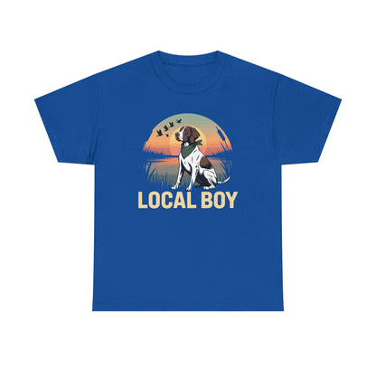 Local Boy Hunting Dog Vintage Sunset Hunting Season T-Shirt