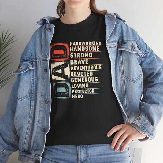 Vintage Funny Definition of Dad Retro Meme Joke Father's Day T-Shirt