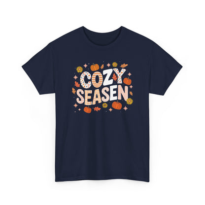 Cozy Season Autumn Fall Vibes Halloween Thanksgiving Pumpkin T-Shirt