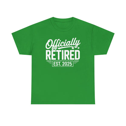 Funny Retirement 2025 Officially Retired Vintage Humor T-Shirt
