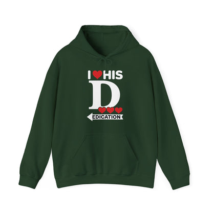 Funny Valentine's Day Couple Matching I Love His Dedication Hoodie