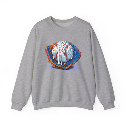 Baseball Drip Ice Cream Sprinkles Baseball Glove Sweatshirt