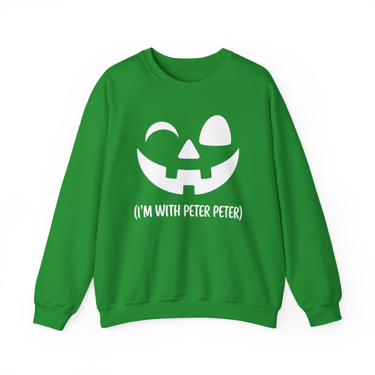 Im With Peter Couple Halloween Adult Eater Pumpkin Sweatshirt