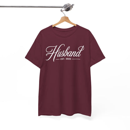 Couples Gifts For Husband And Wife Matching Husband Est 2025 Just Married Honeymoon Wedding T-Shirt