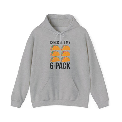 6 Pack Fitness Taco Funny Mexican Gym Top for Taco Lovers Hoodie