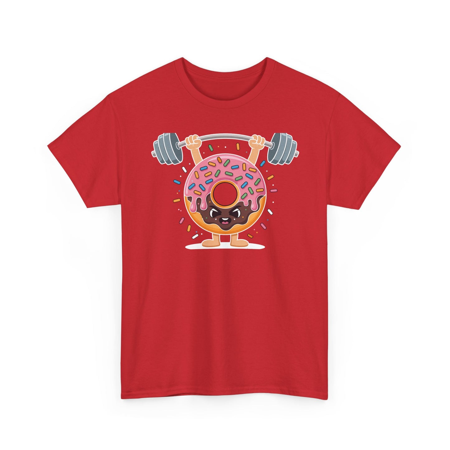 Funny Weightlifing Fitness Workout Gym Donut Lover T-Shirt