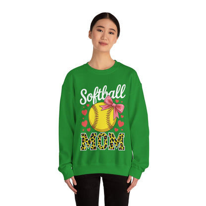Softball Mom Headband Leopard Softball Ball Mothers Day Mama Sweatshirt