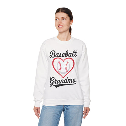 Baseball Grandma Women Baseball Heart Mothers Day Sweatshirt