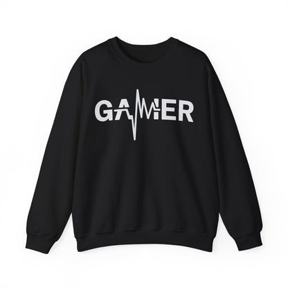 Gamer Heartbeat Video Games Graphic Sweatshirt