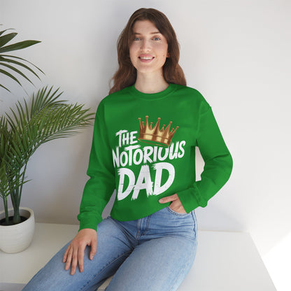 Old School Funny Hip Hop Fathers Day Notorious Dad Sweatshirt