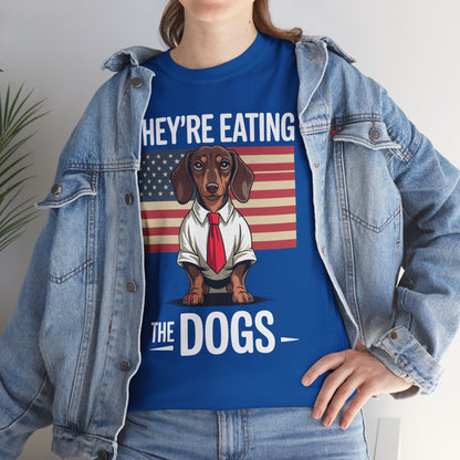 They're Eating the Dogs Trump Hot Dog T-Shirt For Men Women