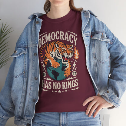 Democracy Has No King 8647 Anti Trump America Social Justice T-Shirt