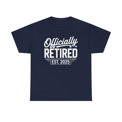 Funny Retirement 2025 Officially Retired Vintage Humor T-Shirt