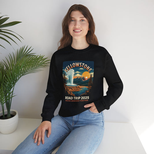 Yellowstone Family Road Trip 2025 National Park Outdoor Sweatshirt