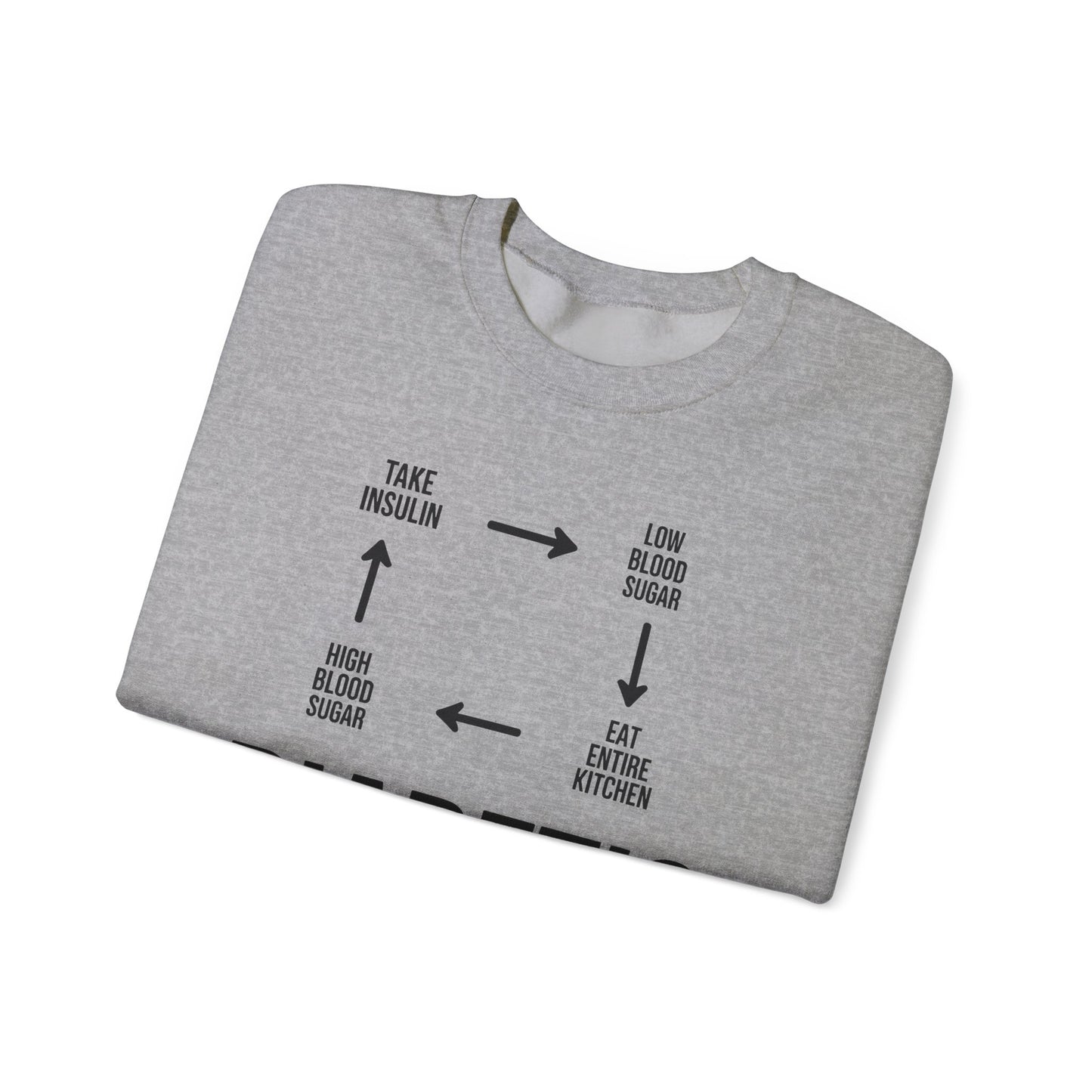 Funny Diabetic Type 1 Diabetes T1D Diabetes Awareness Sweatshirt