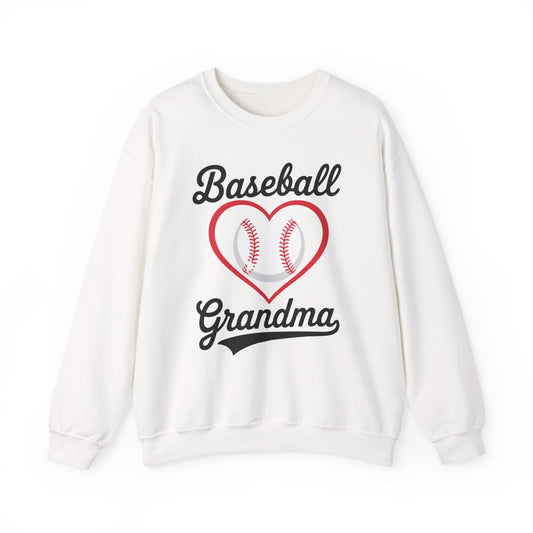 Baseball Grandma Women Baseball Heart Mothers Day Sweatshirt