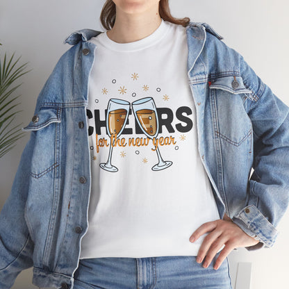 Happy New Year Cheers T-Shirt Festive New Year’s Eve Party Tee for Men and Women