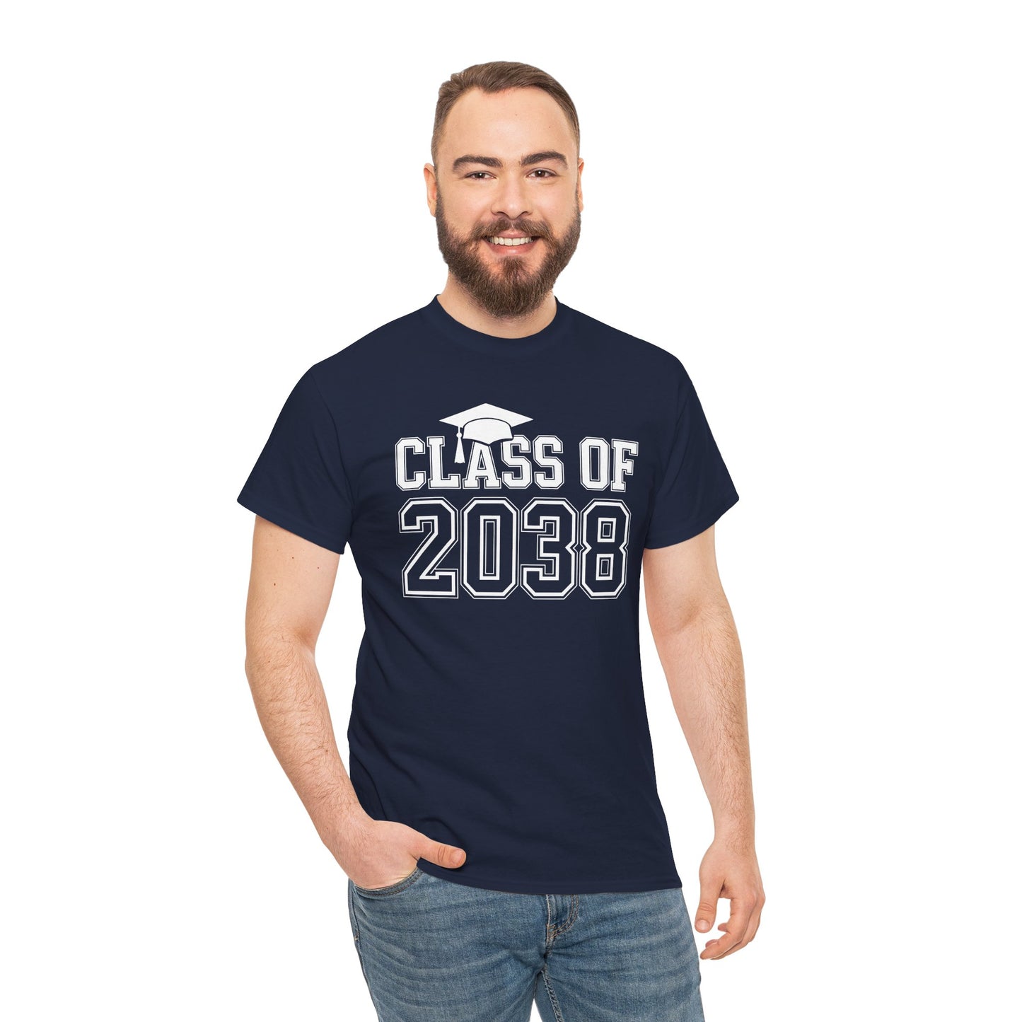 Class of 2038 Grow With Me Funny Kindergarten Back To School T-Shirt