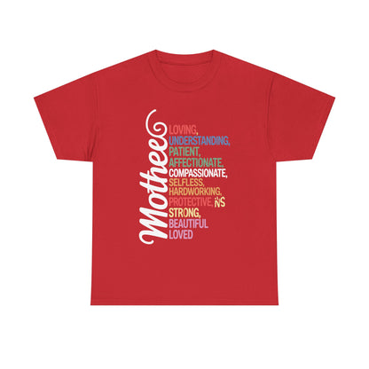 MOTHER Meaning Shirt I Love Mom Mothers Day T-Shirt