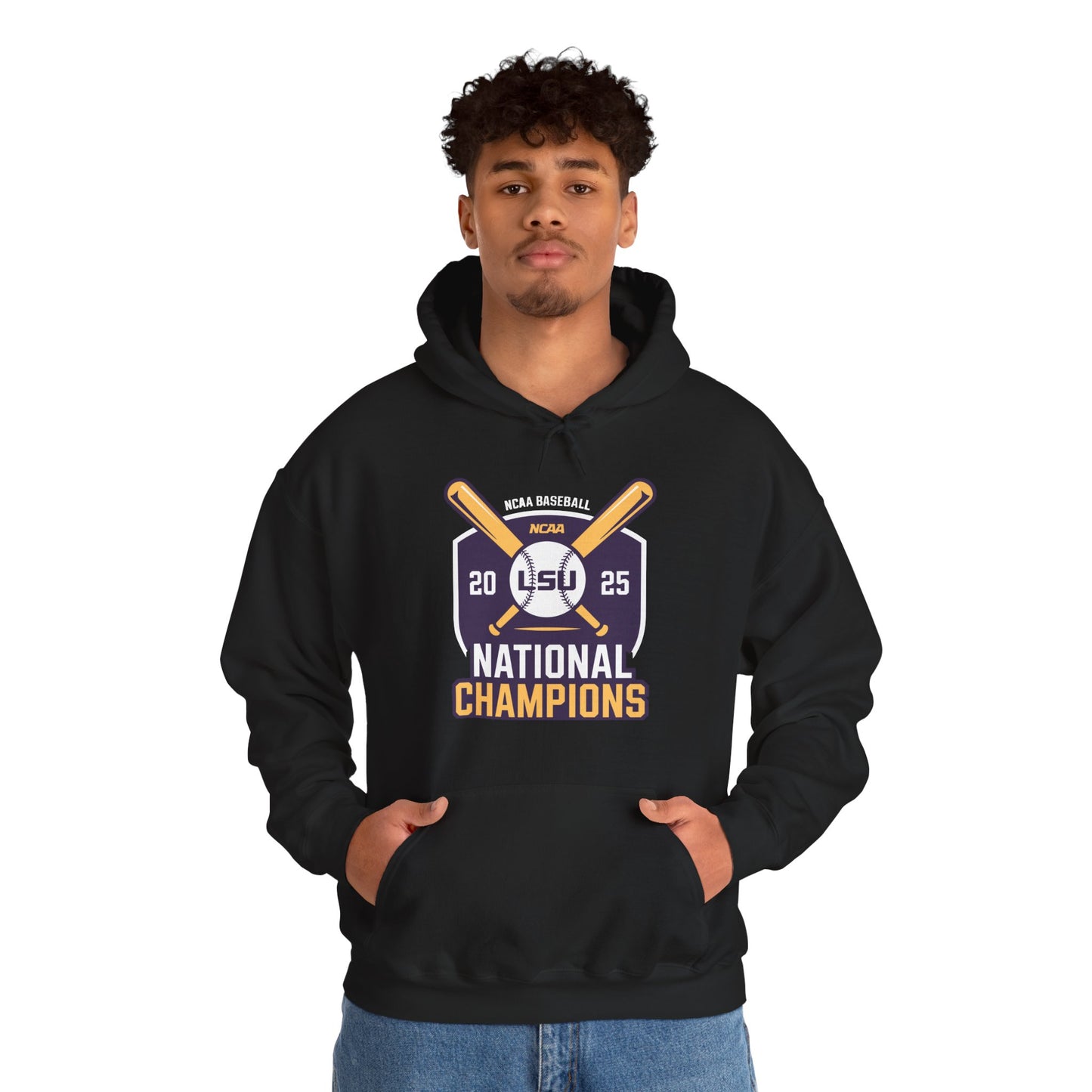 LSU Baseball 2025 National Champions Logo Hoodie