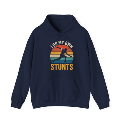 Funny I Do All My Own Stunts Broken Bones Hoodie