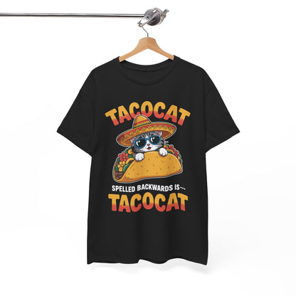 Tacocat Spelled Backwards Taco Cat Cinco De Mayo T-Shirt Men Women