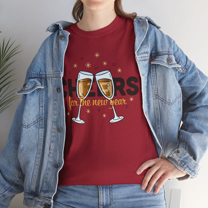 Happy New Year Cheers T-Shirt Festive New Year’s Eve Party Tee for Men and Women