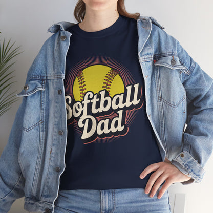 Funny Fathers Day Softball Dad Gift From Daughter Son Wife T-Shirt