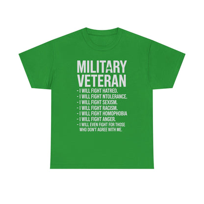 Military Veterans Against Trump 2025 Fight USA Election T-Shirt