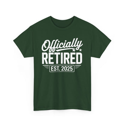 Funny Retirement 2025 Officially Retired Vintage Humor T-Shirt