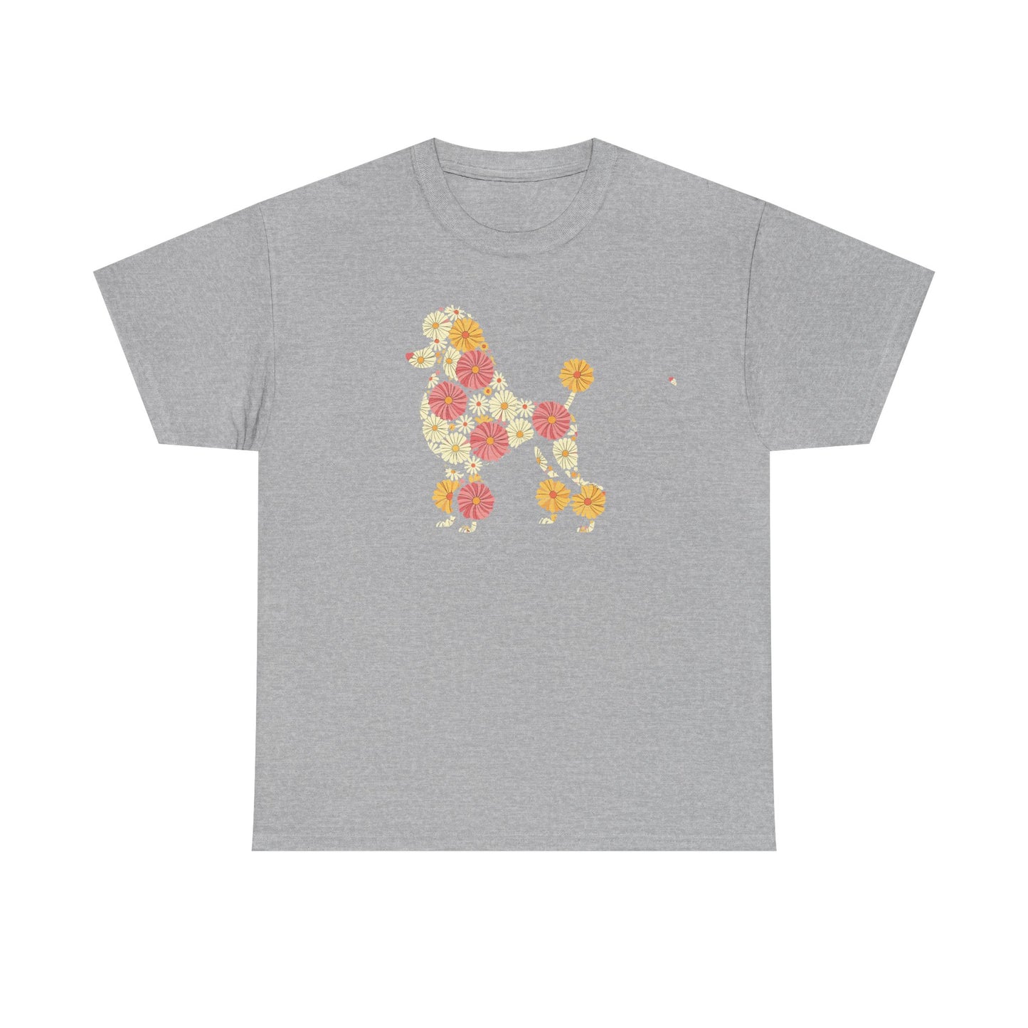 Funny Floral Flower Poodle Mom Grandma Womens Mothers Day T-Shirt