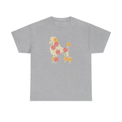 Funny Floral Flower Poodle Mom Grandma Womens Mothers Day T-Shirt