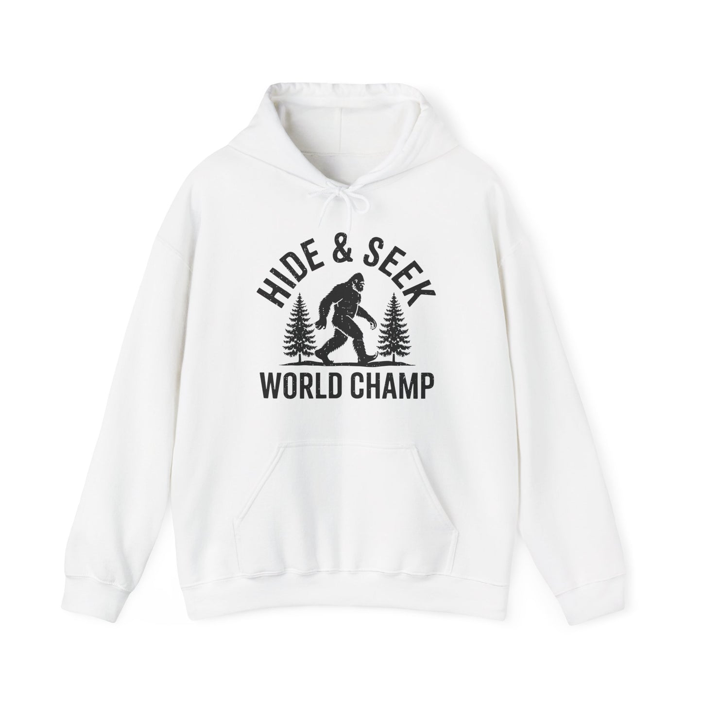 Bigfoot Hide And Seek World Champion Sasquatch Retro Vintage Hoodie