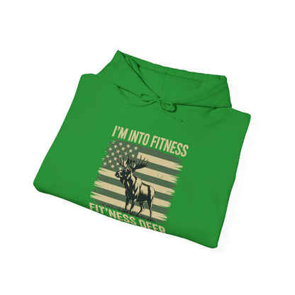 Hunting Im Into Fitness Fit Ness Deer Freezer Men Women Hoodie