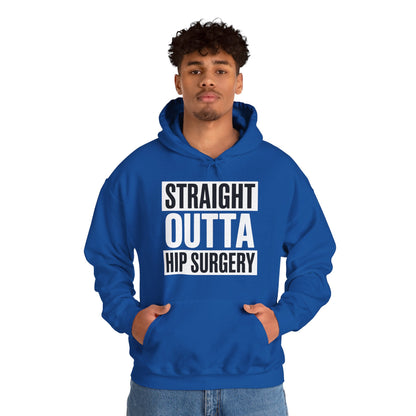 Straight Outta Hip Surgery Get Well Hip Replacement Recovery Hoodie