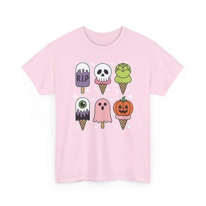 Horror Movie Summer Popsicle Halloween Ice Cream Summer-ween T-Shirt for Men Women