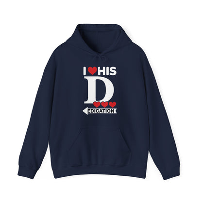 Funny Valentine's Day Couple Matching I Love His Dedication Hoodie