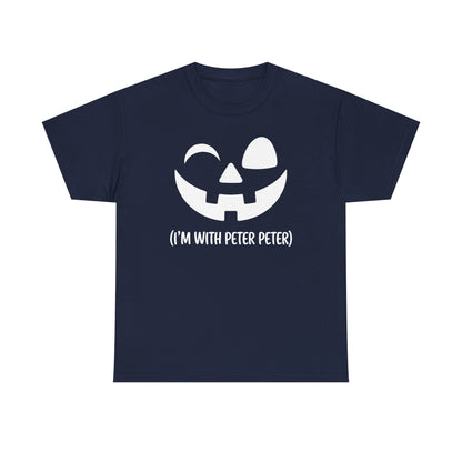 Im With Peter Couple Halloween Adult Eater Pumpkin T-Shirt