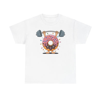 Funny Weightlifing Fitness Workout Gym Donut Lover T-Shirt