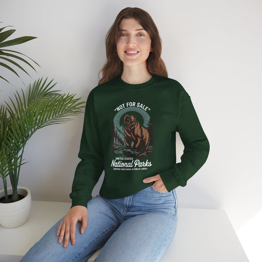 Not For Sale National Parks Support Our Parks & Public Lands Sweatshirt