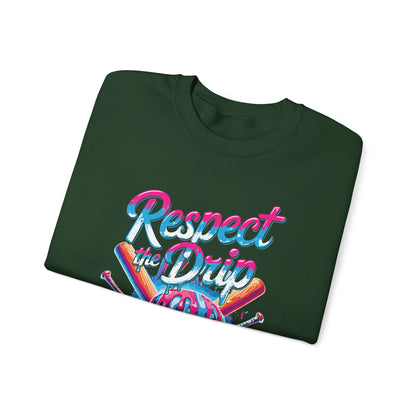 Baseball Drip For Boys Ice Cream Respect The Drip Baseball Sweatshirt