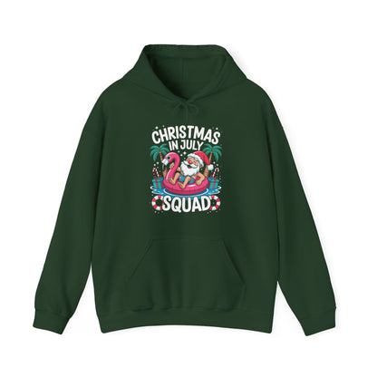 Christmas In July 2025 Squad Summer Beach Vacation Xmas Cool Hoodie