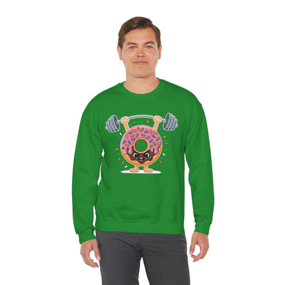 Funny Weightlifing Fitness Workout Gym Donut Lover Sweatshirt