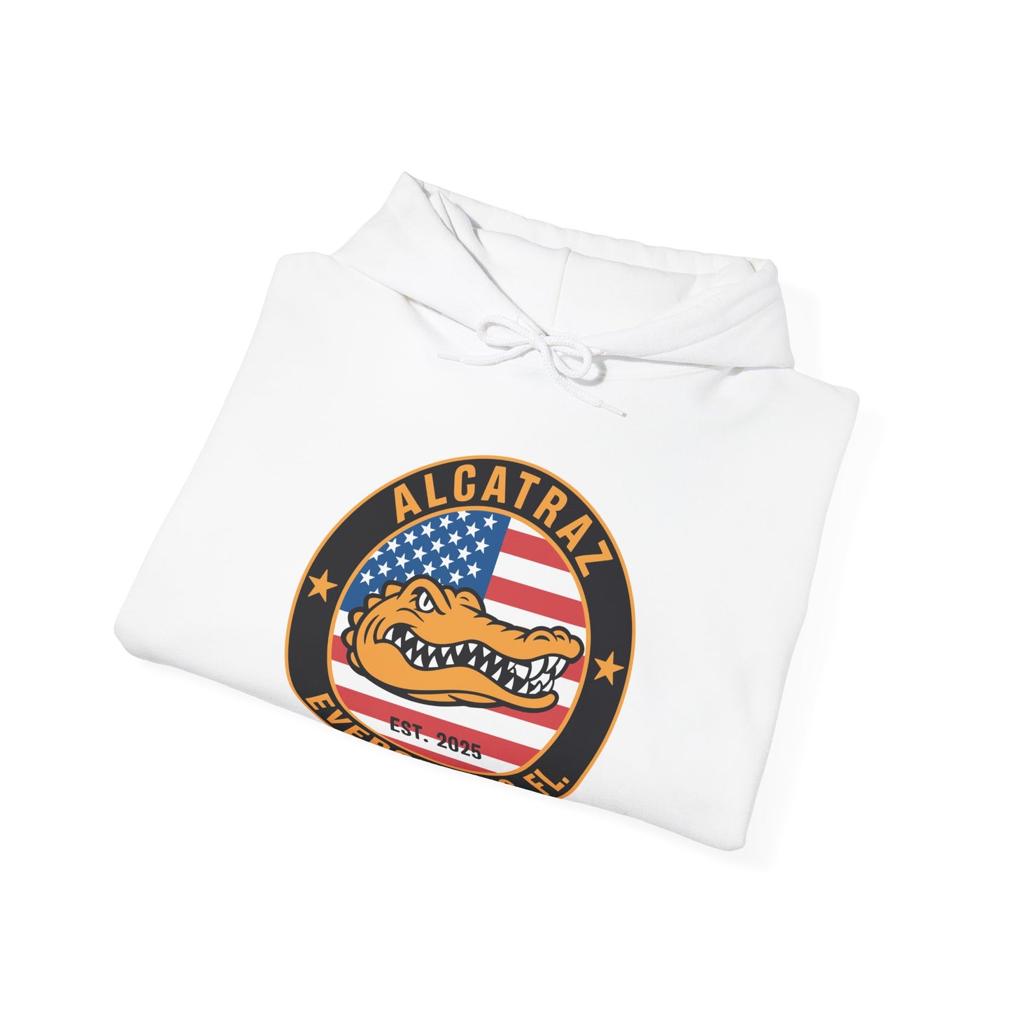 Retro Alcatraz Everglades FL EST 2025 Hoodie
