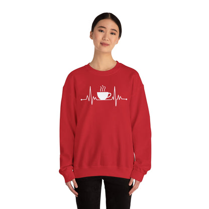Coffee Heartbeat Drinking Coffee Sweatshirt
