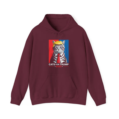 Cats For Trump 2025 Funny Tee For Vance Trump Hoodie